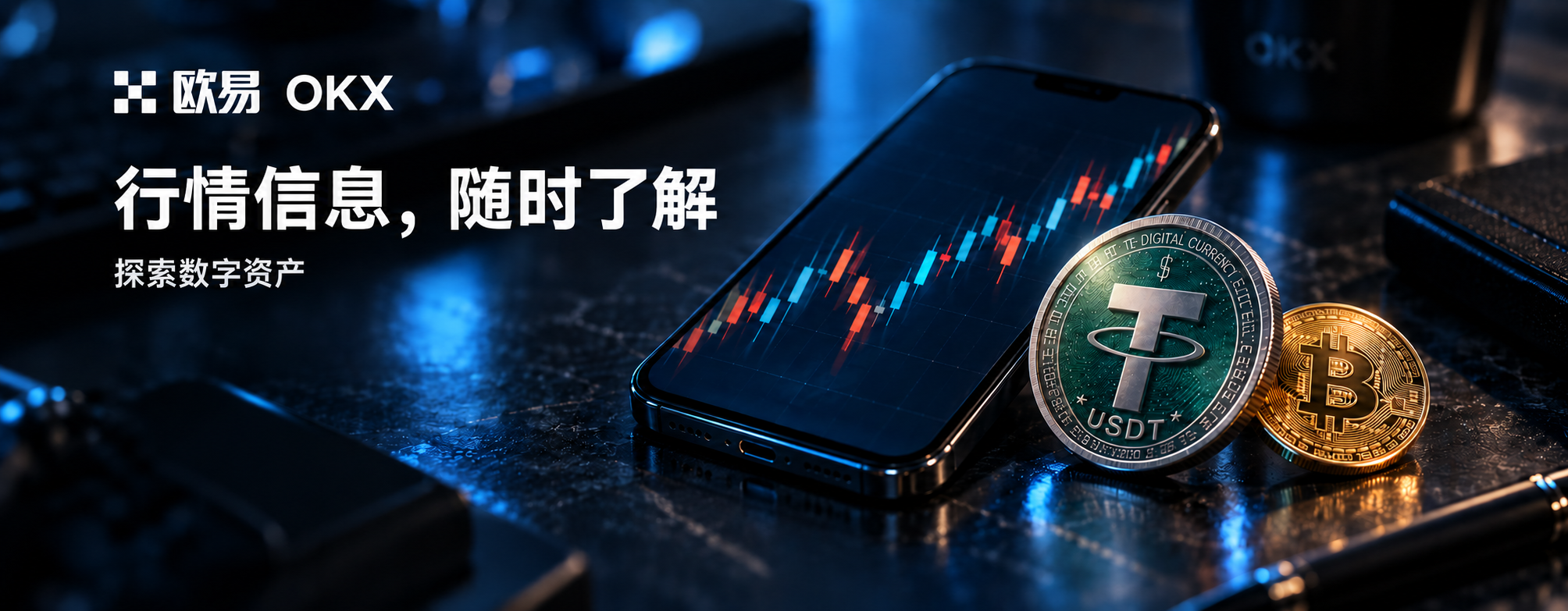 欧易 OKX，行情信息，随时了解。手机与数字资产展示。